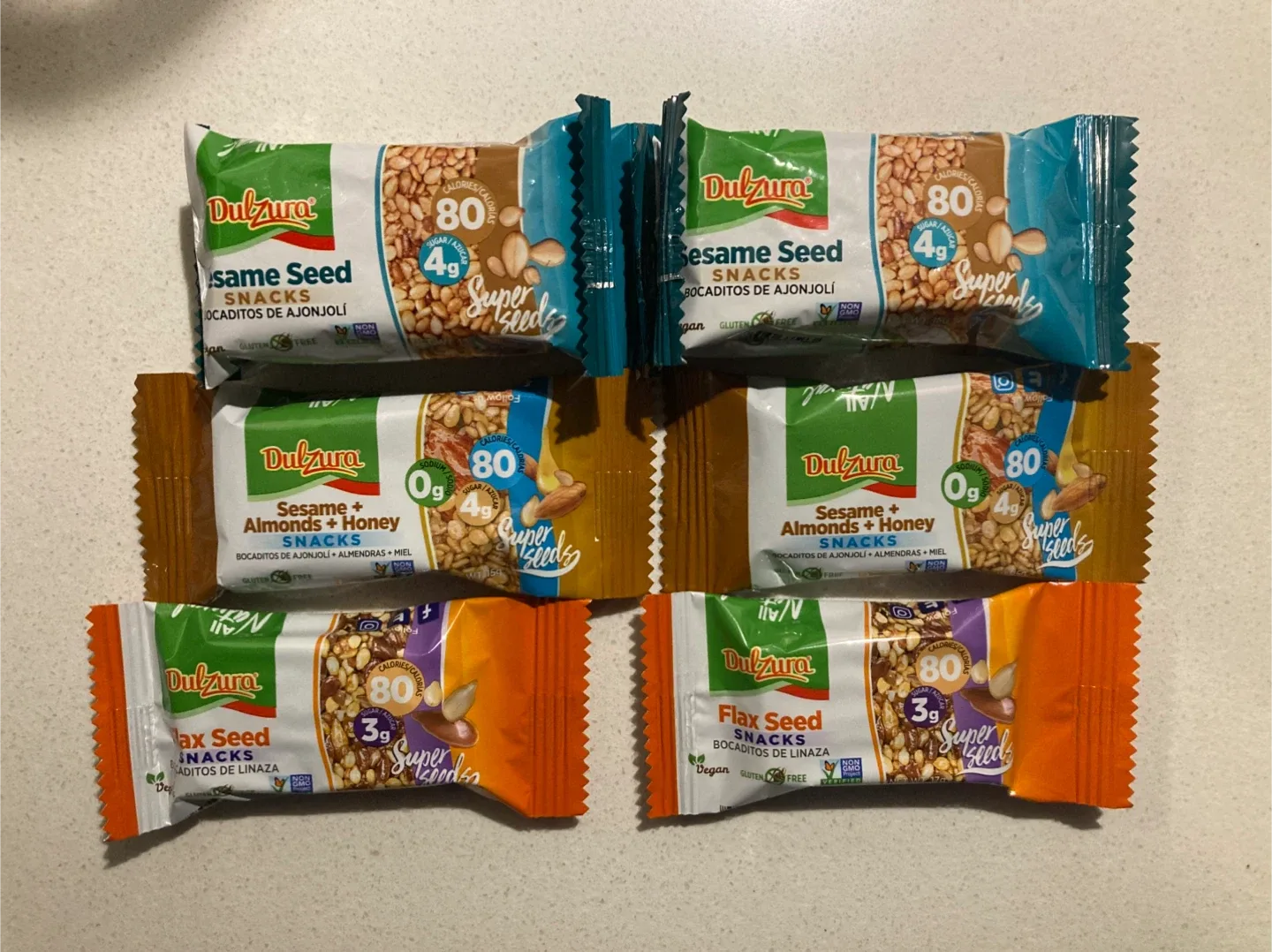 Sesame seed snack bars