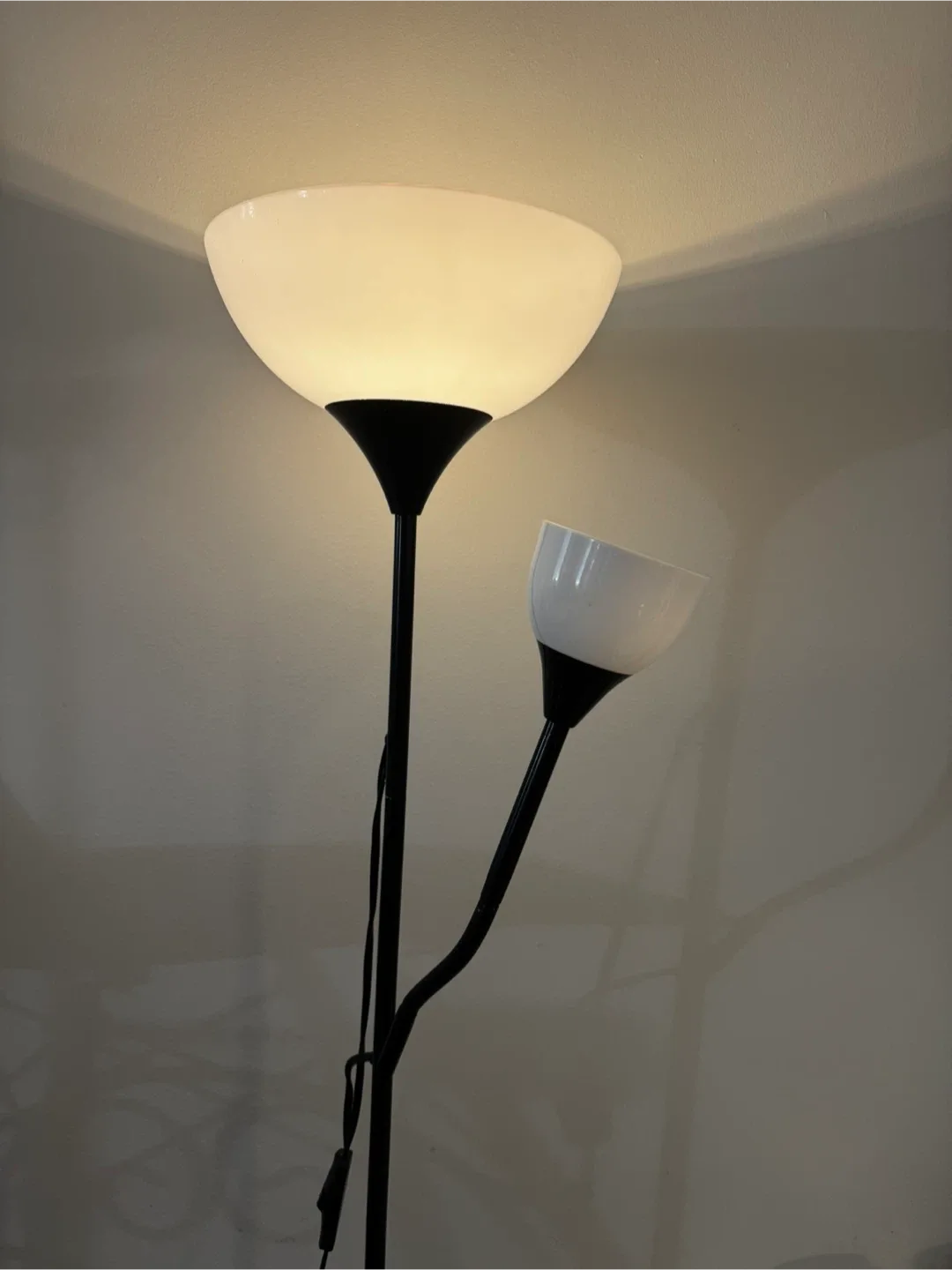 Black Floor Lamp with Reading Light thumbnail