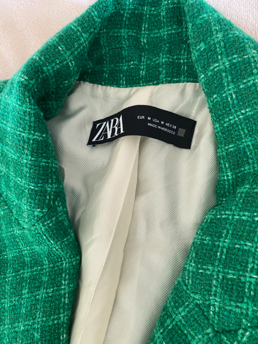 Zara Green Tweed Blazer - photo 2