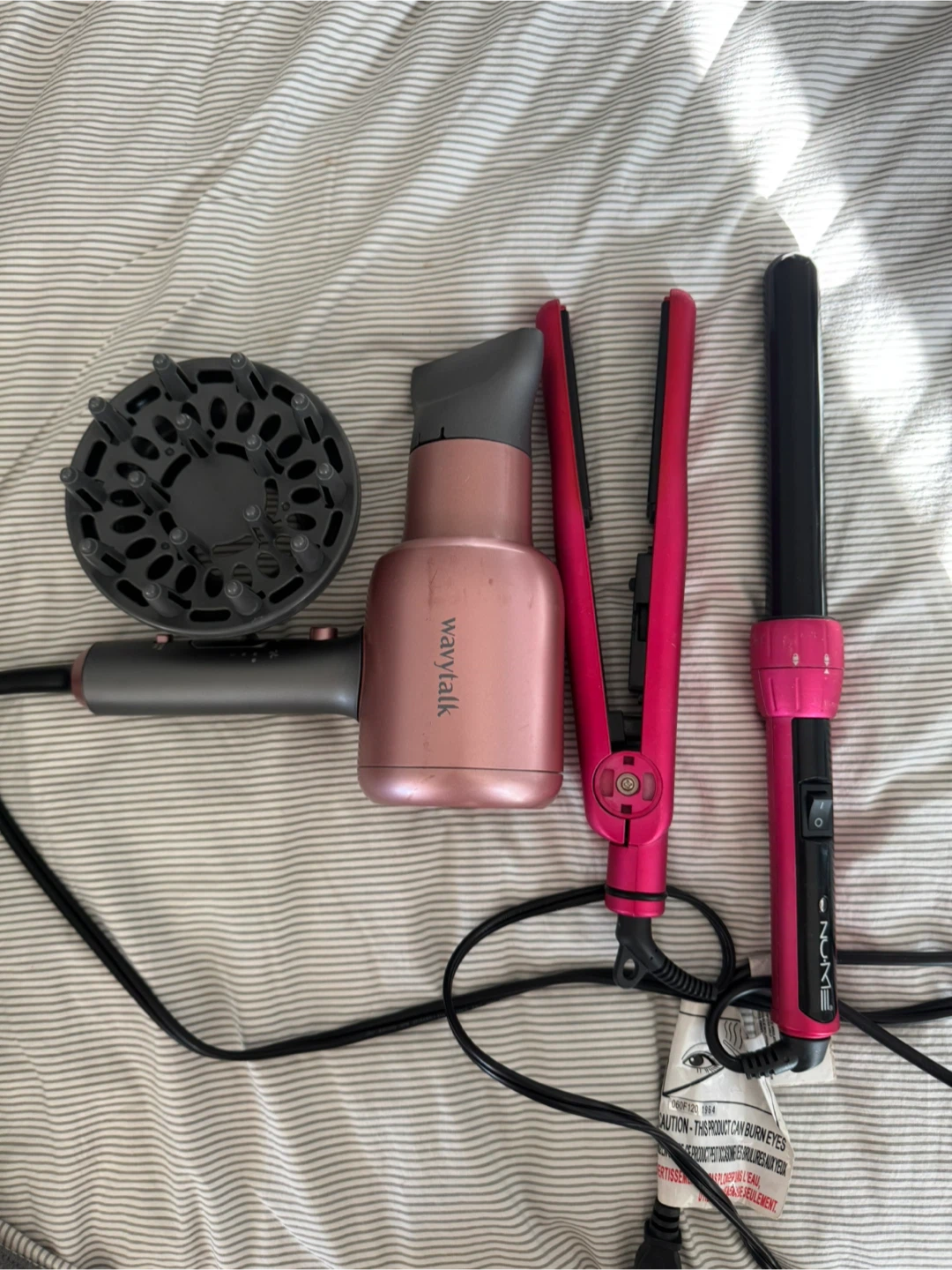 Wavytalk Hair Dryer, Nume Curling Iron and Flat Iron Set