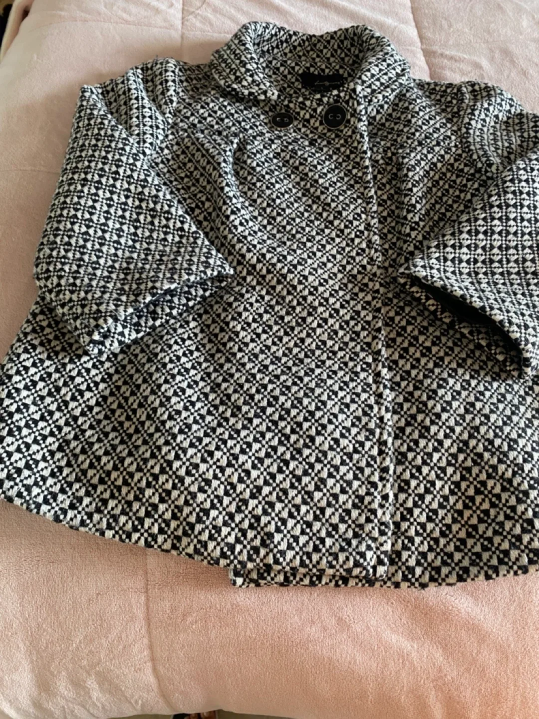 Twenty One Black & White Patterned Coat - Size S image indicator(2)