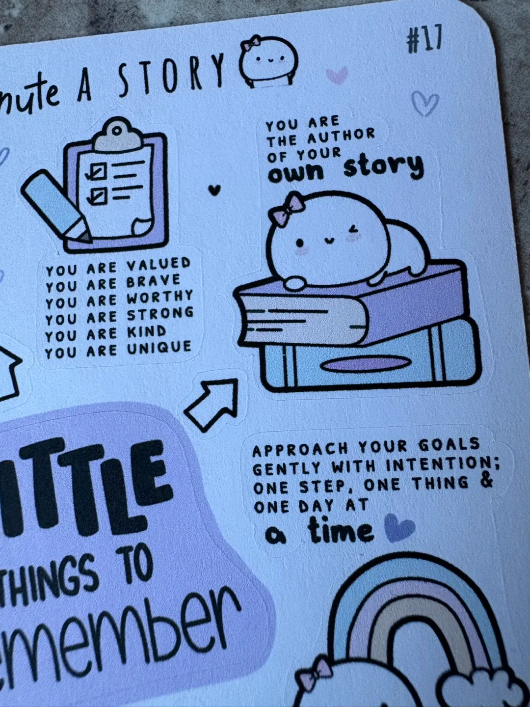 Every Minute A Story EMAS Sticker Sheet image indicator(2)