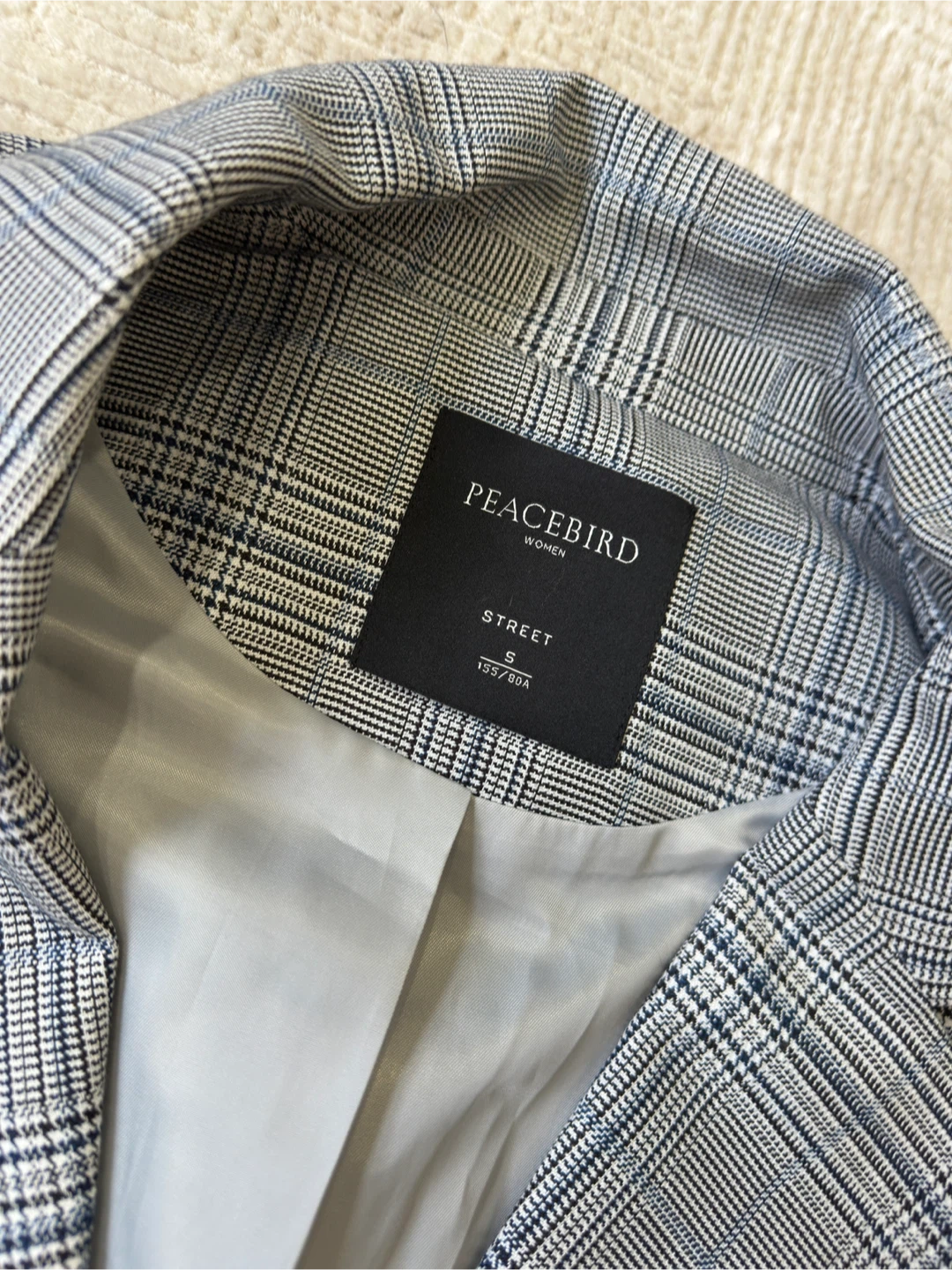 Peacebird Women's Plaid Blazer - Size S - photo 3