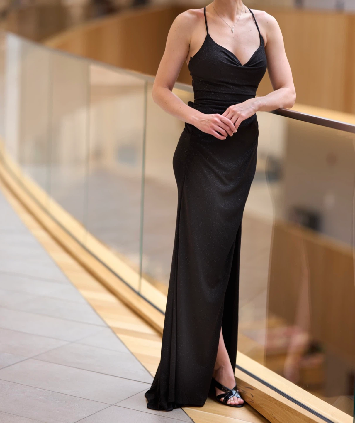 Ladivine CC1618 Black Evening Gown