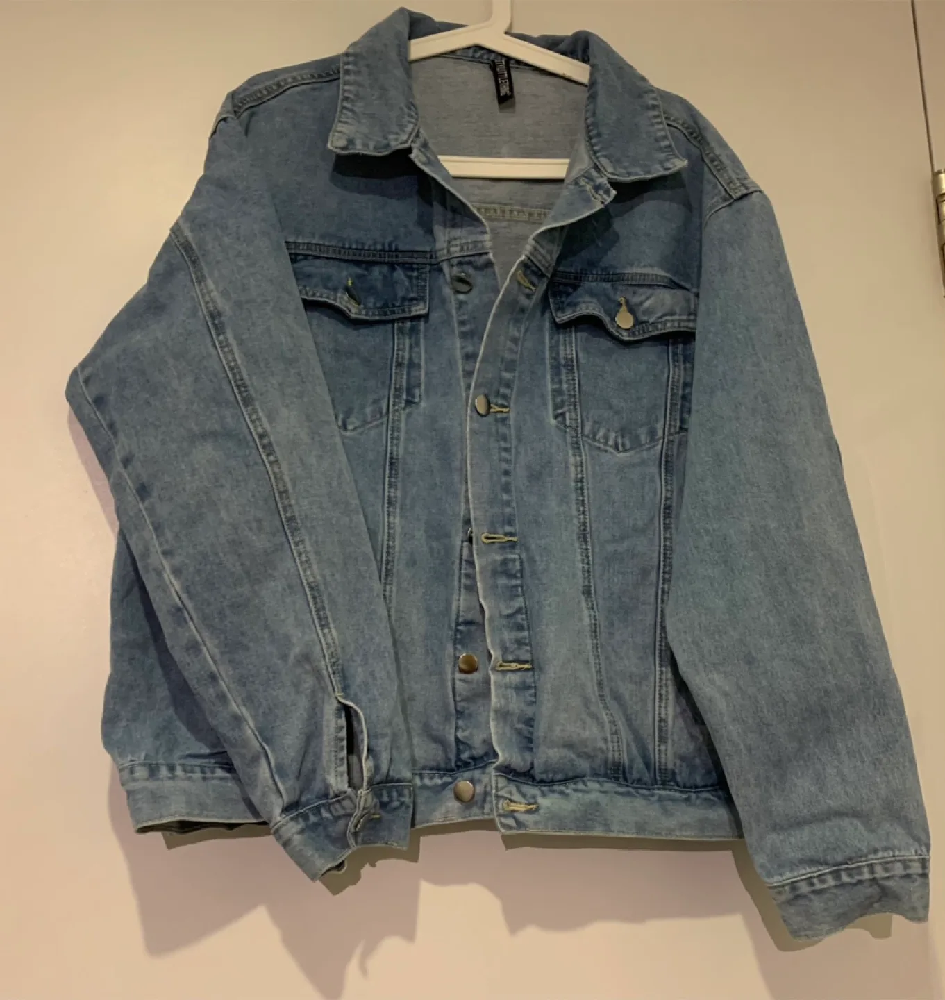 PLT Oversized Boyfriend Denim Jacket image indicator(2)