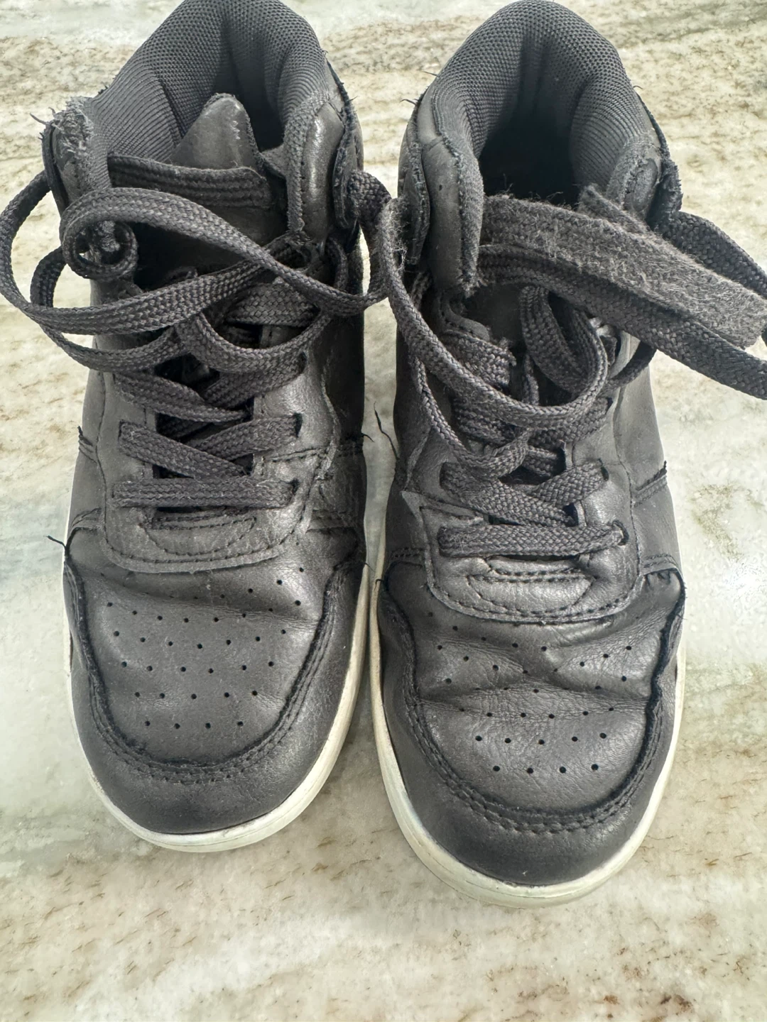 Kids' Gray High-Top Sneakers