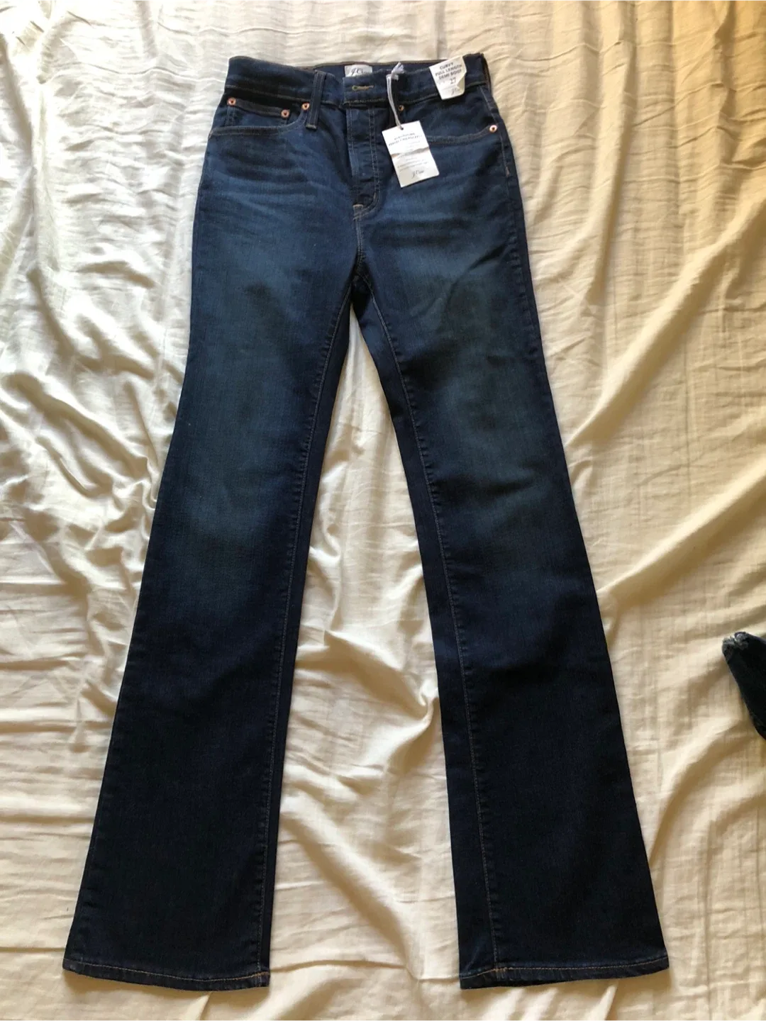 New J.Crew Curvy Full Length Demi Boot Jeans - Size 27 image indicator(2)