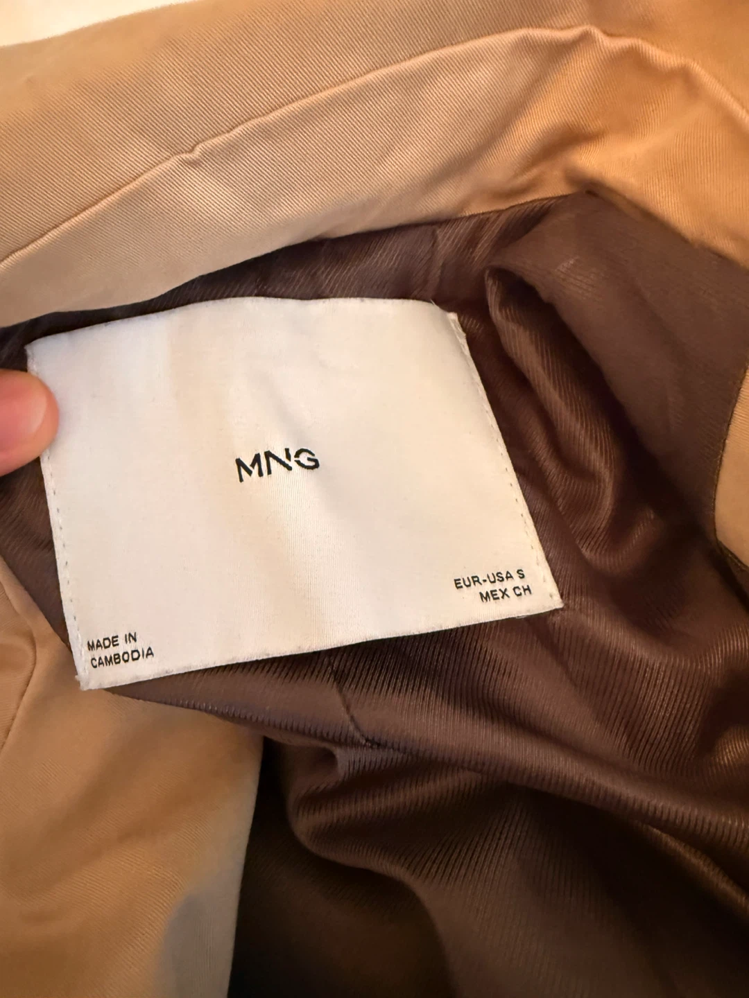 MNG (Mango) Trench Coat - Size Small - photo 3