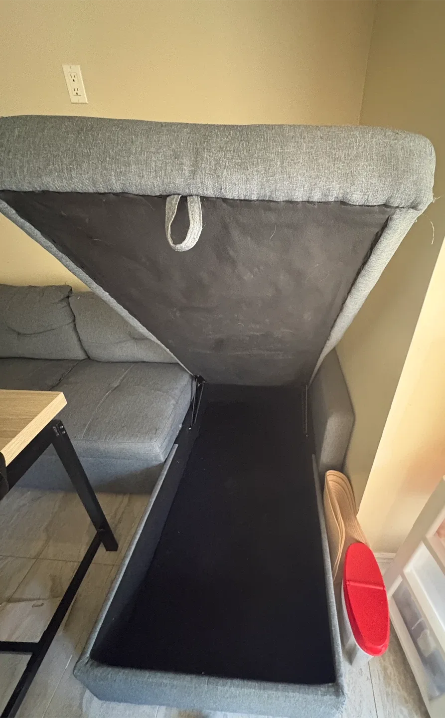 Grey Sectional Sofa with Storage image indicator(5)