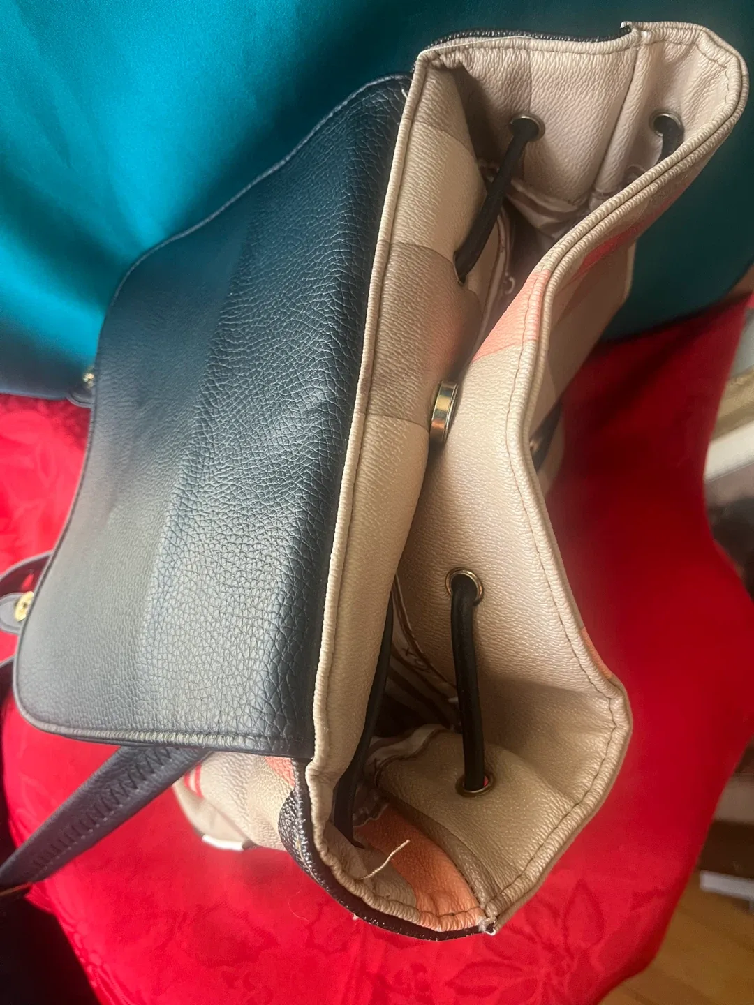 Burberry Inspired Backpack Purse by Kate Hill image indicator(5)