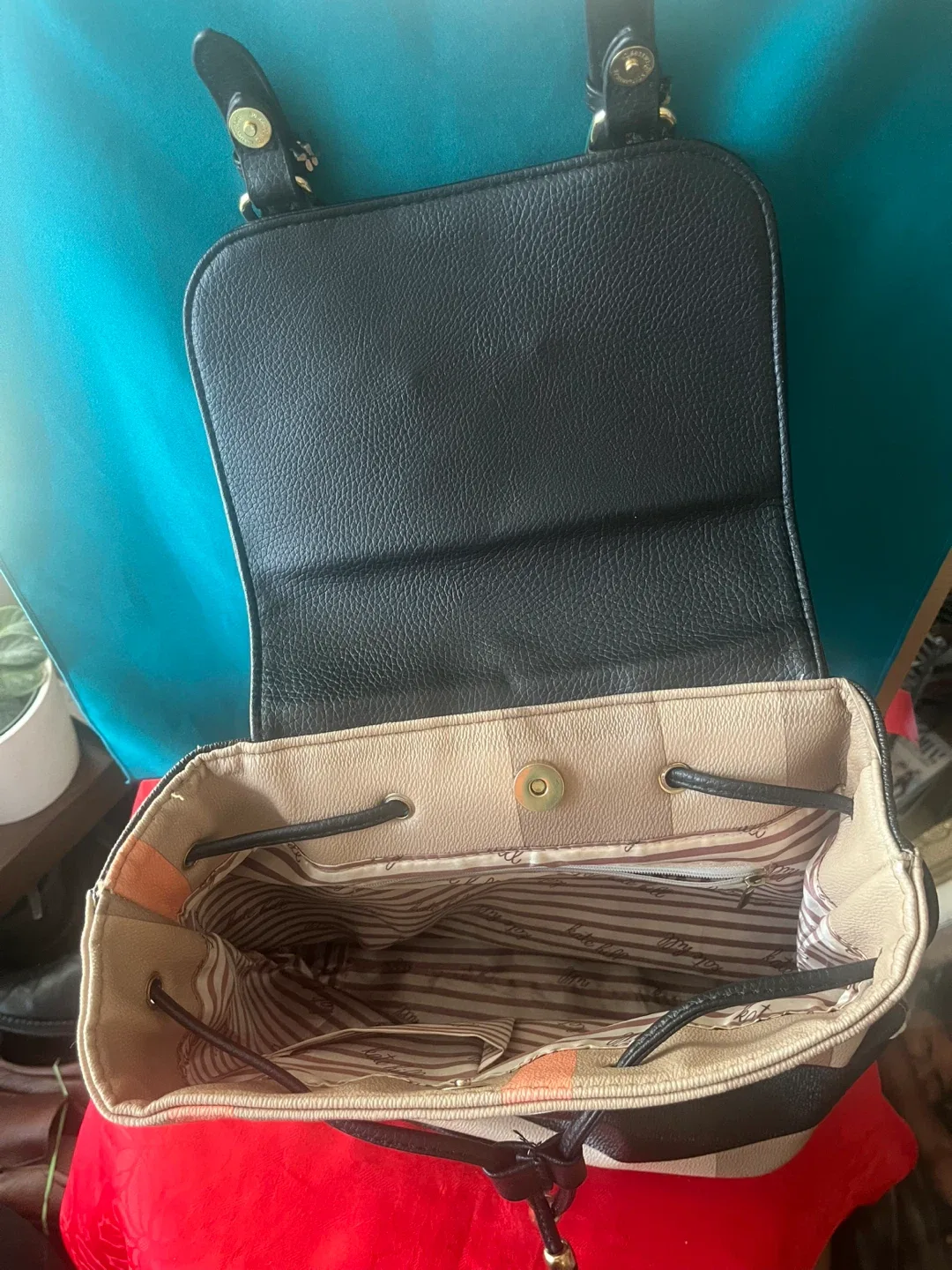 Burberry Inspired Backpack Purse by Kate Hill image indicator(3)