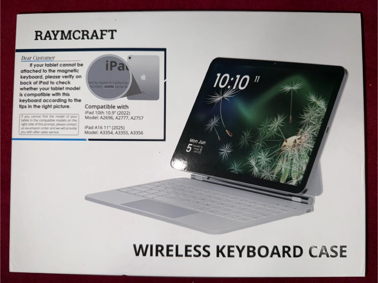 RAYMCRFAT iPad 11th (A16, 2025) Keyboard Case - Black