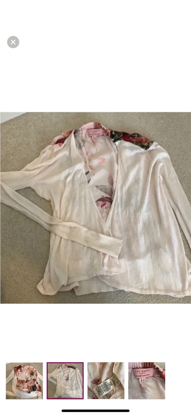 Ted Baker Floral Cardigan Size 0 jacket image indicator(2)