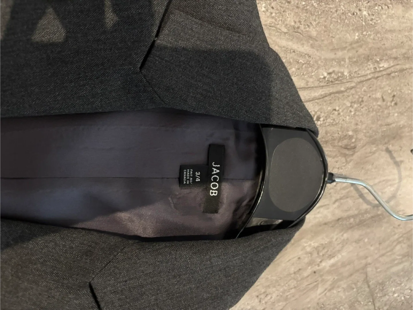 Women ‘s Jacob Grey 2 piece pant suit, Size 3/4 image indicator(5)