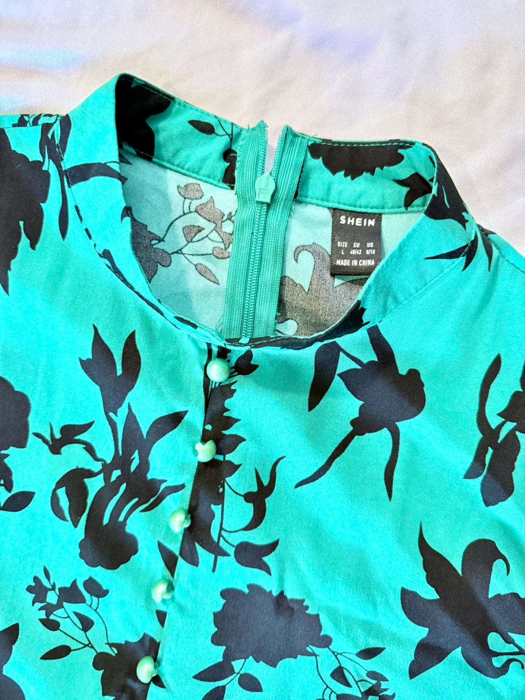 Shein Green Floral Maxi Dress - Size S - photo 5