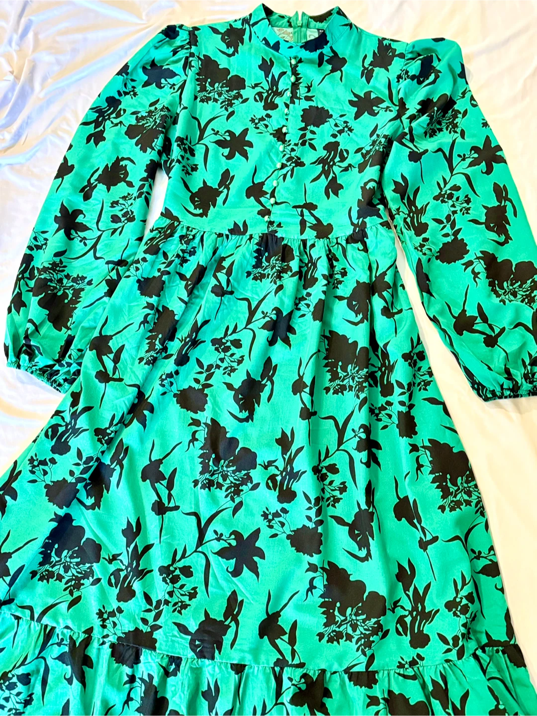 Shein Green Floral Maxi Dress - Size S - photo 4