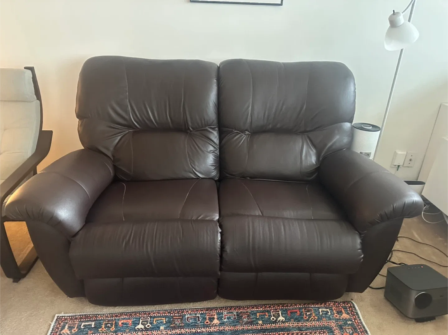 La-Z-Boy Brown Leather Reclining Loveseat image indicator(2)