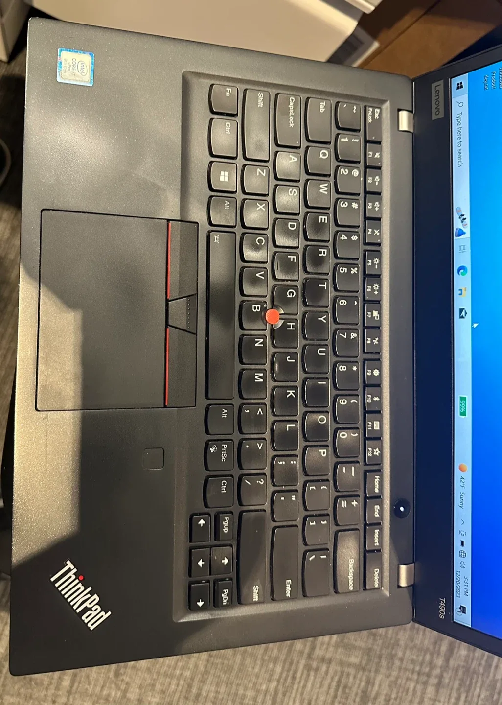 Lenovo ThinkPad T490s Laptop image indicator(6)