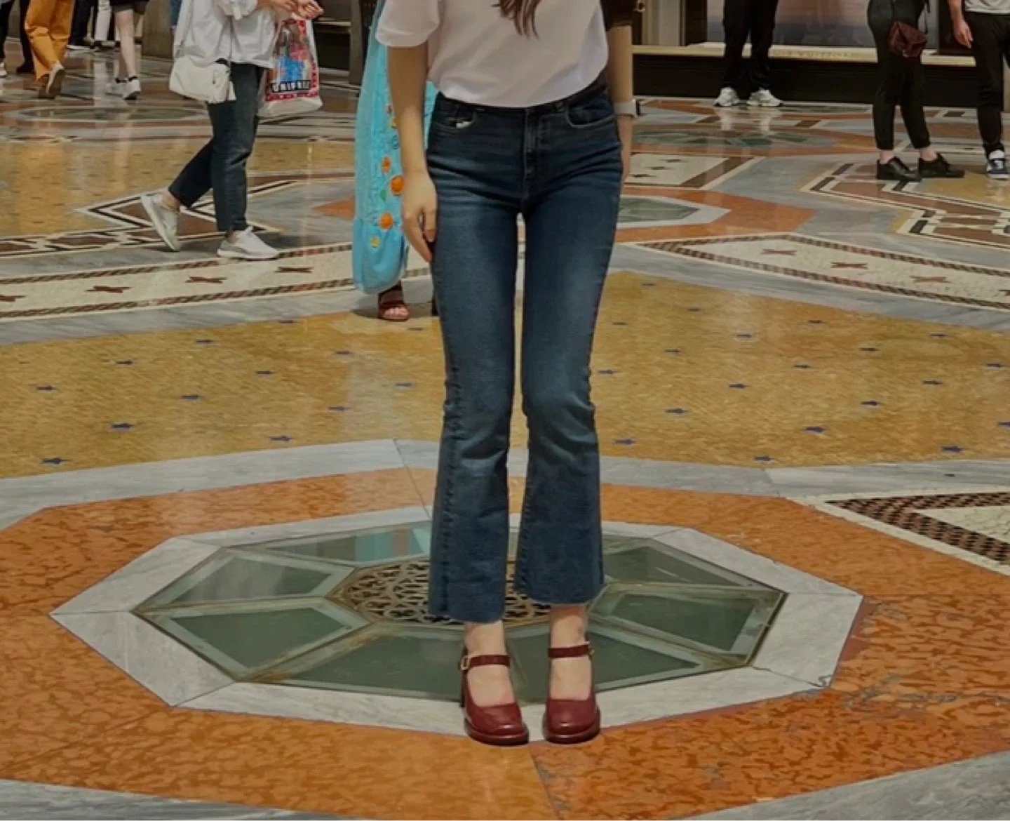 Charles & Keith Burgundy Mary Janes, Size 7 thumbnail