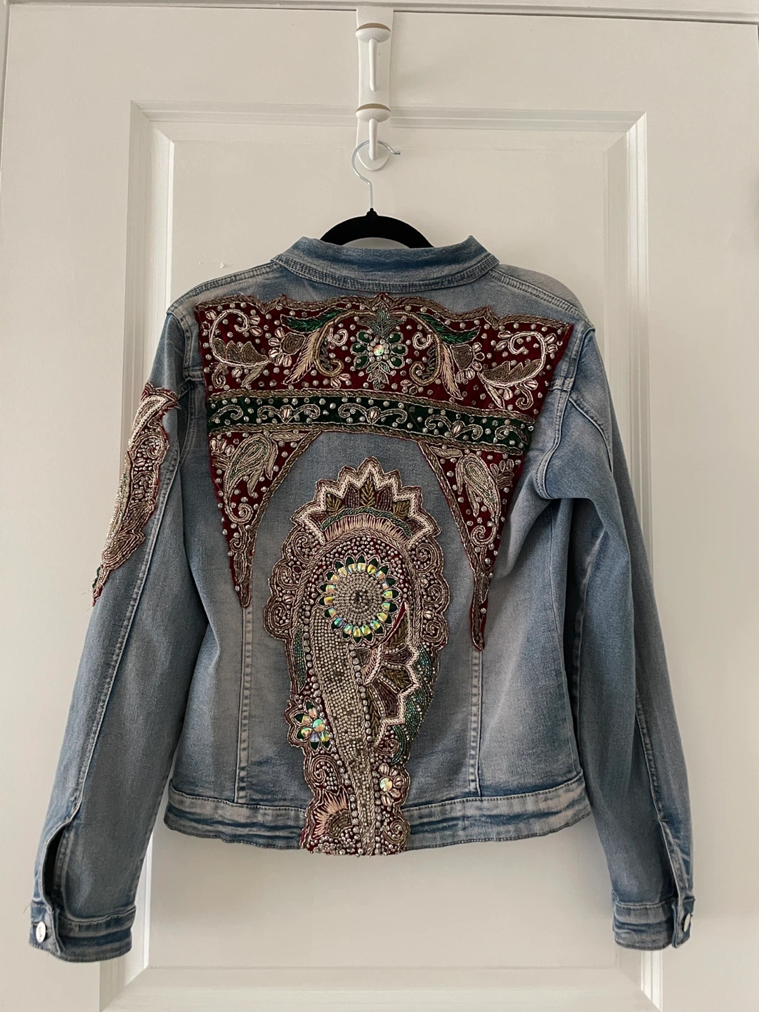 Embroidered & Embellished Denim Jacket - photo 3