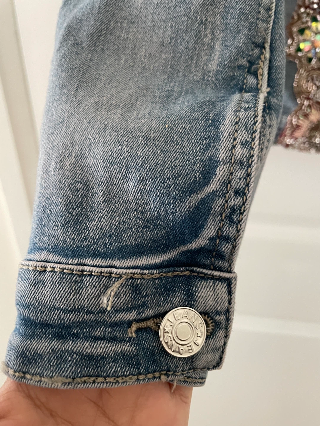 Embroidered & Embellished Denim Jacket - photo 5