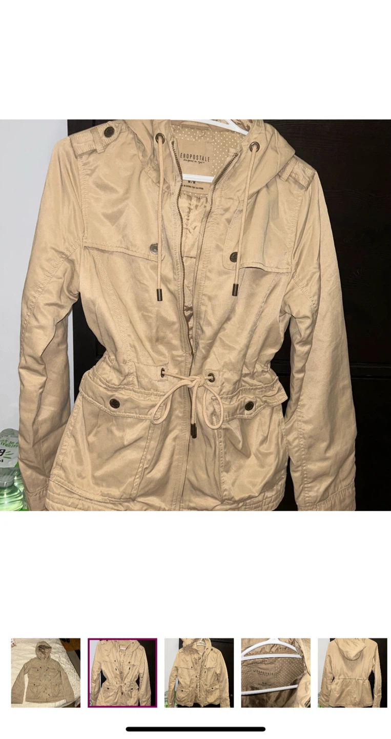Aeropostale Beige Jacket Size M