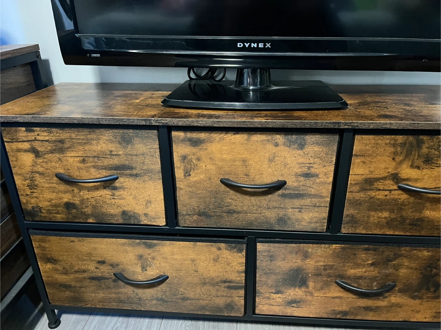 Wood Dresser with Fabric Drawers - photo 2