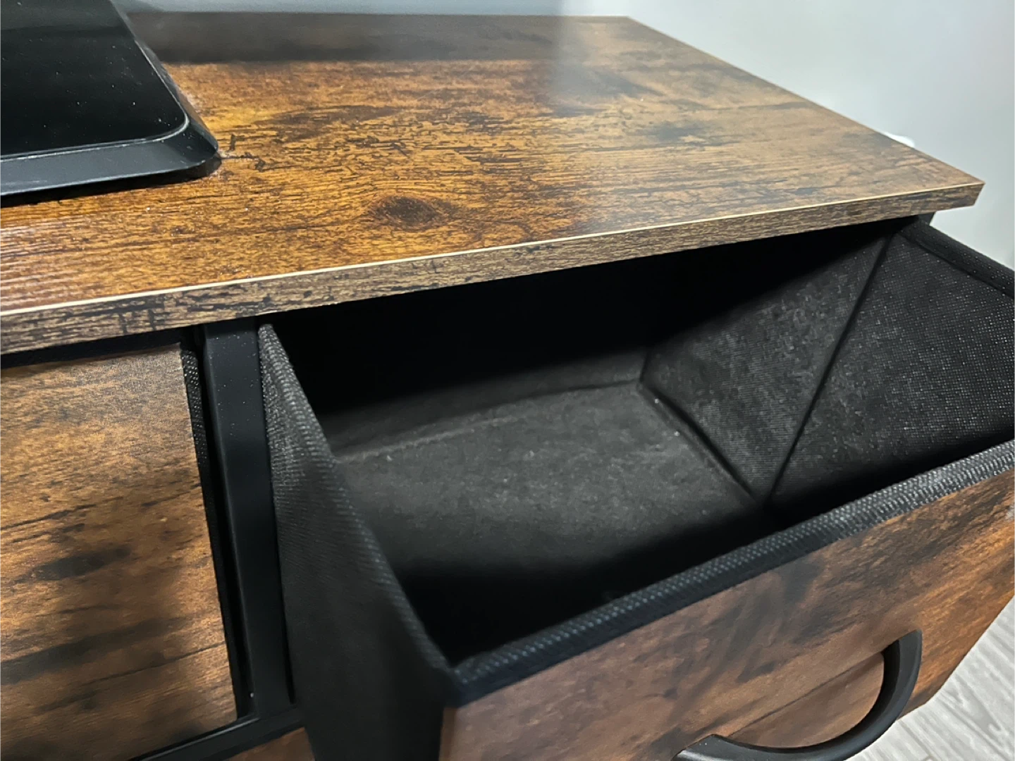Wood Dresser with Fabric Drawers - photo 3