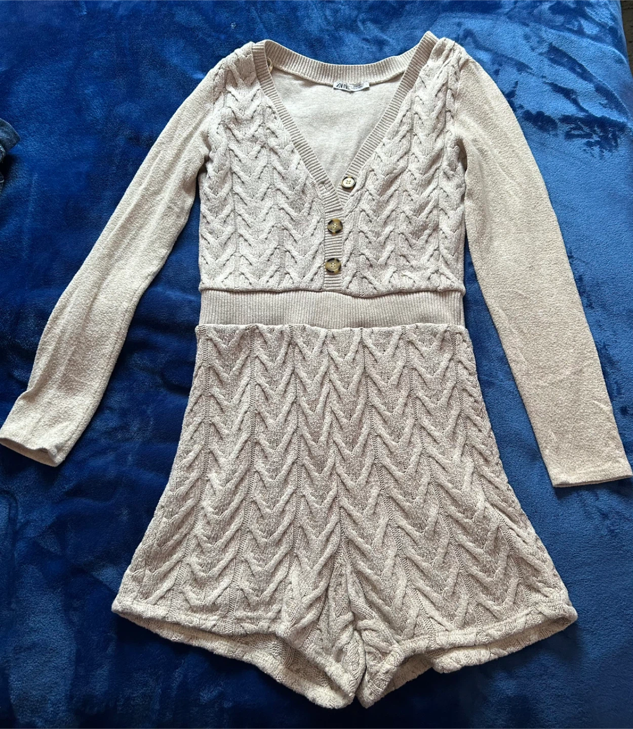 Zara Knit Romper - Size Medium - photo 2