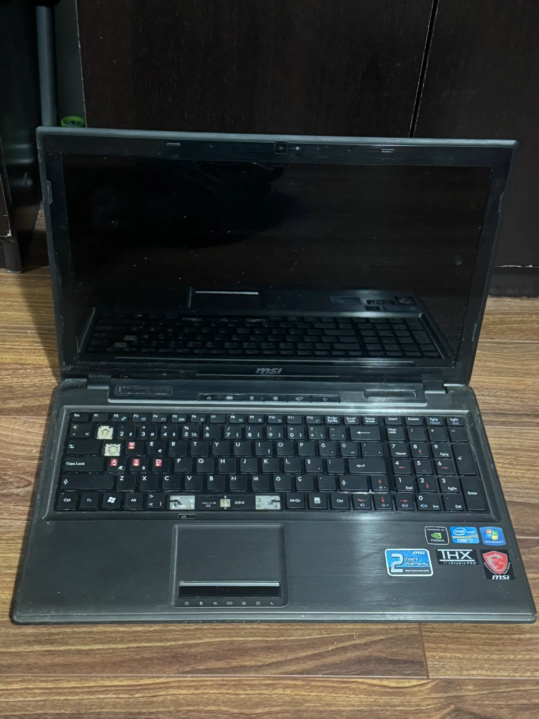 $60 broken MSI notebook PC model: MS-16G5, no battery & charger