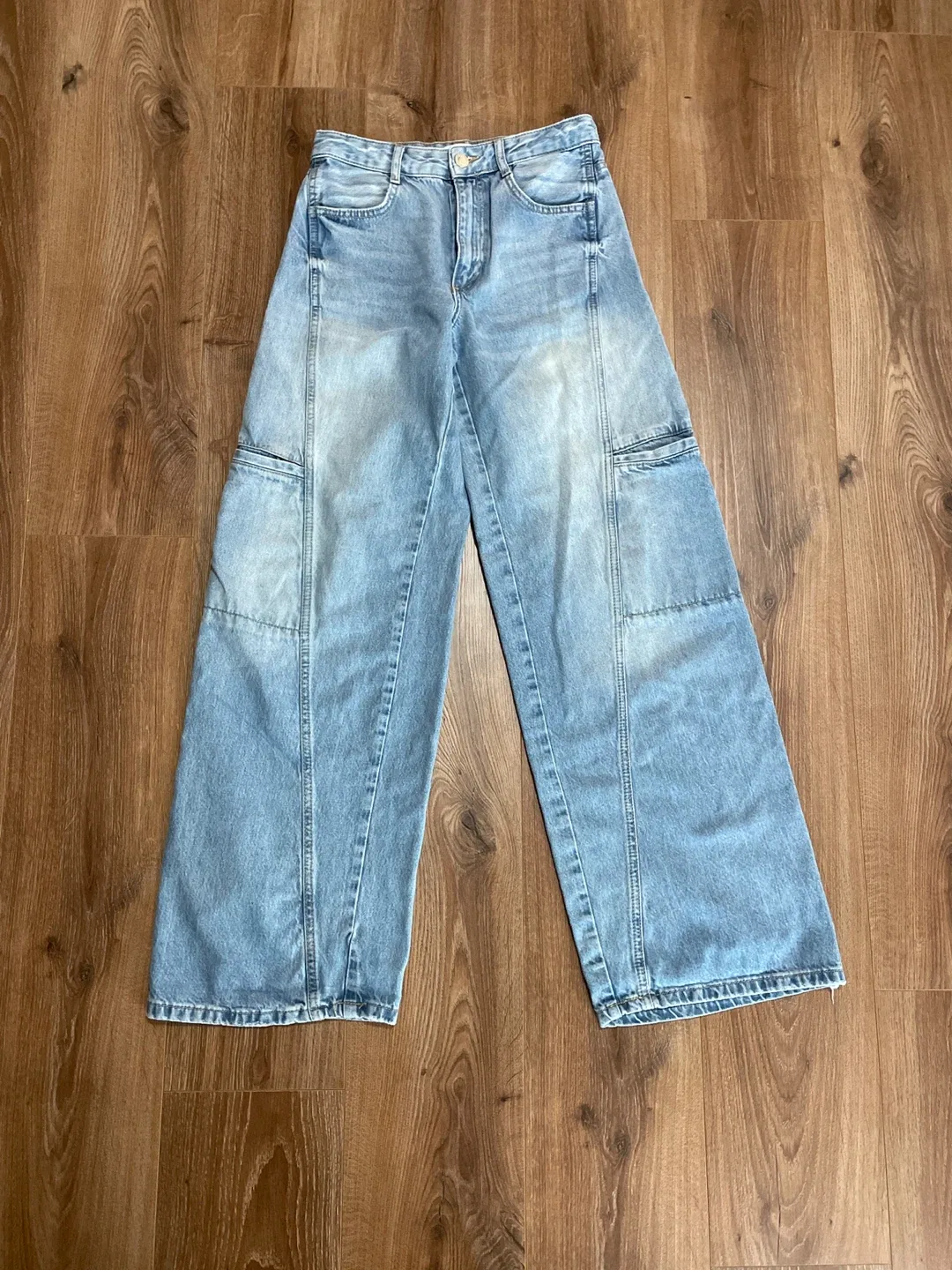 Zara Wide Denim Jeans - Size 4 thumbnail