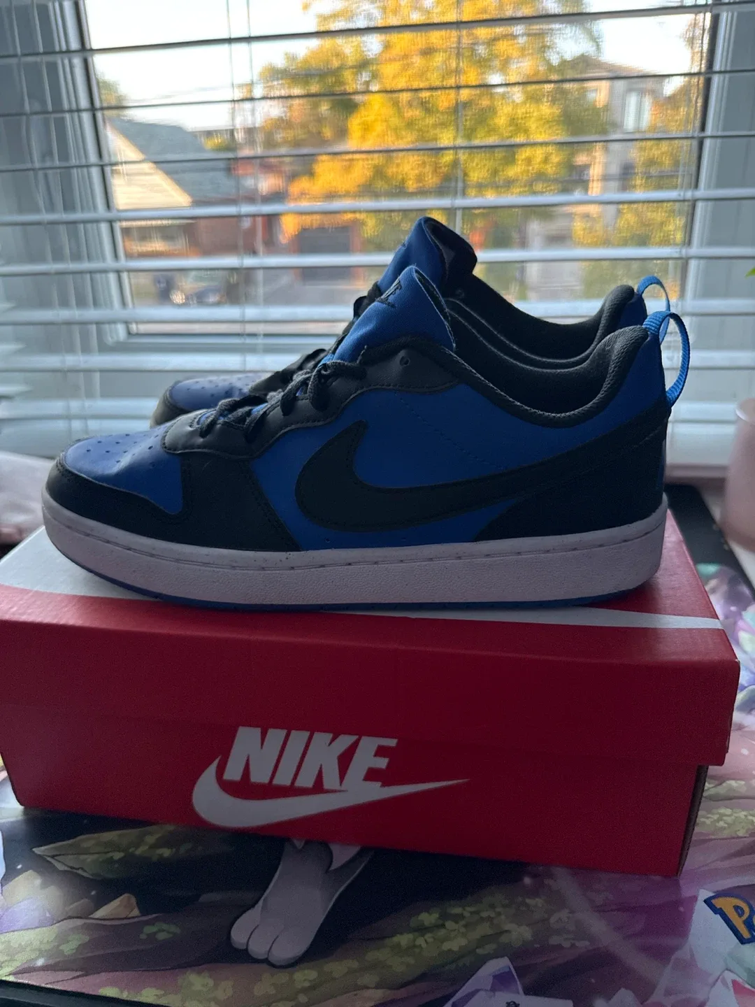 Nike Court Borough Low 2 Blue/Black Size 7 Youth image indicator(2)