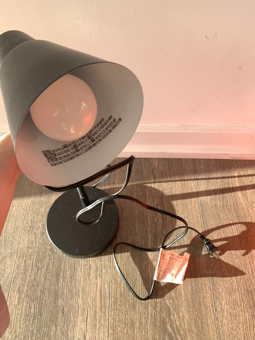 Black Desk Lamp adjustable image indicator(2)