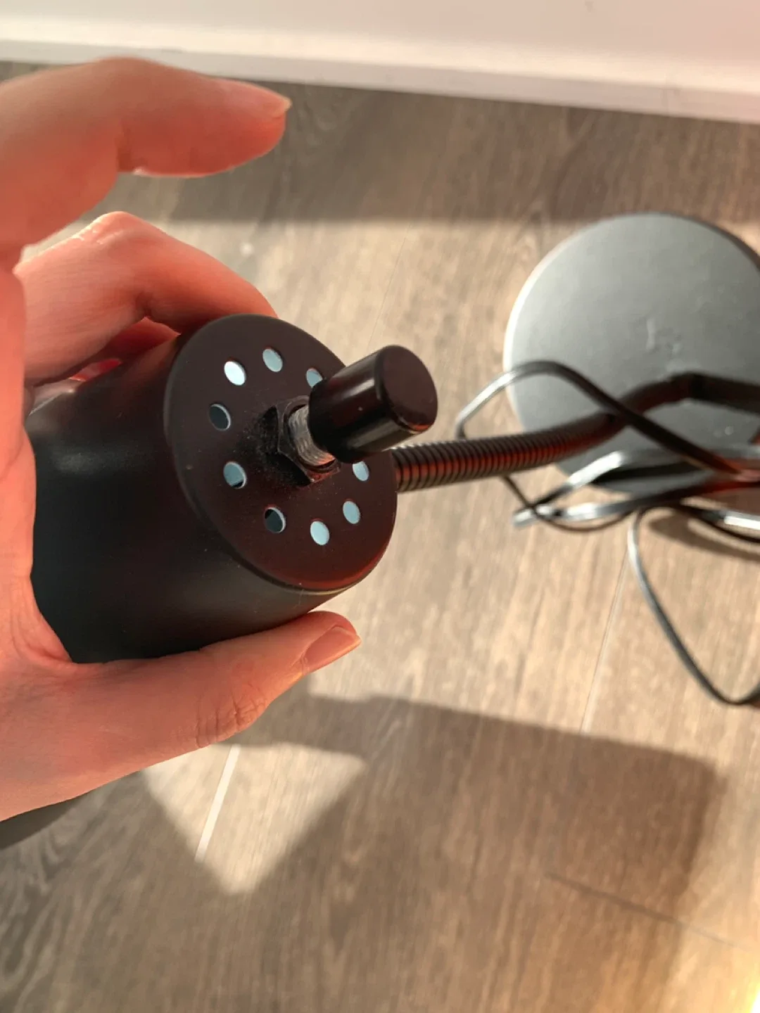 Black Desk Lamp adjustable image indicator(3)