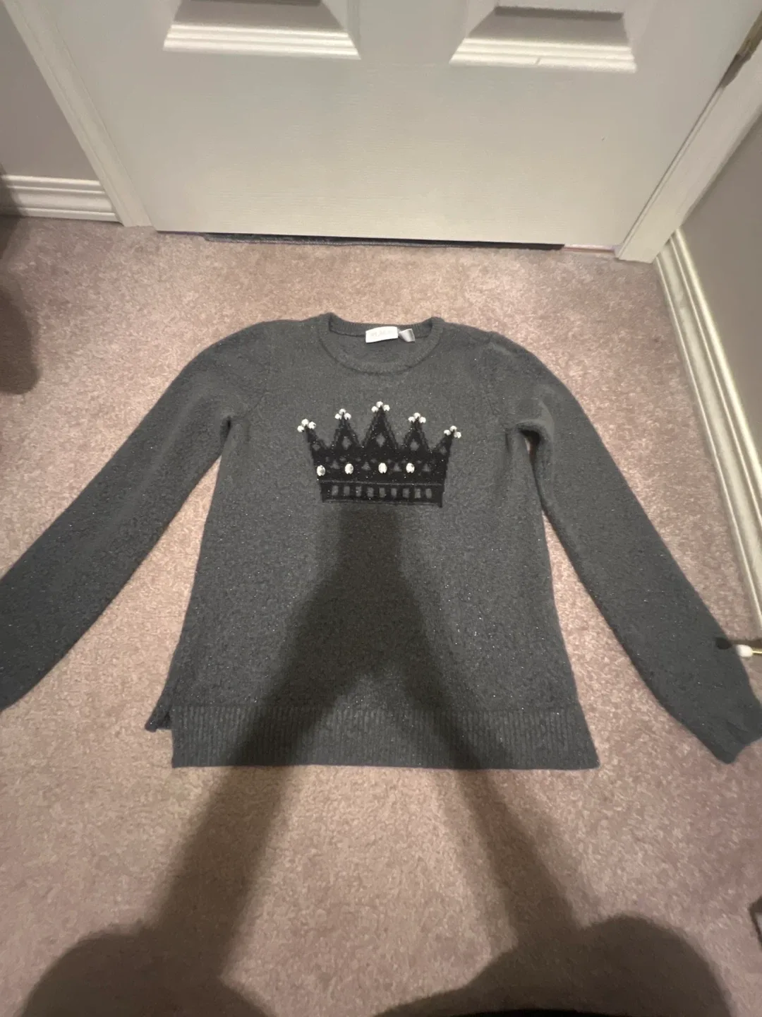 The Children's Place Grey Crown Sweater