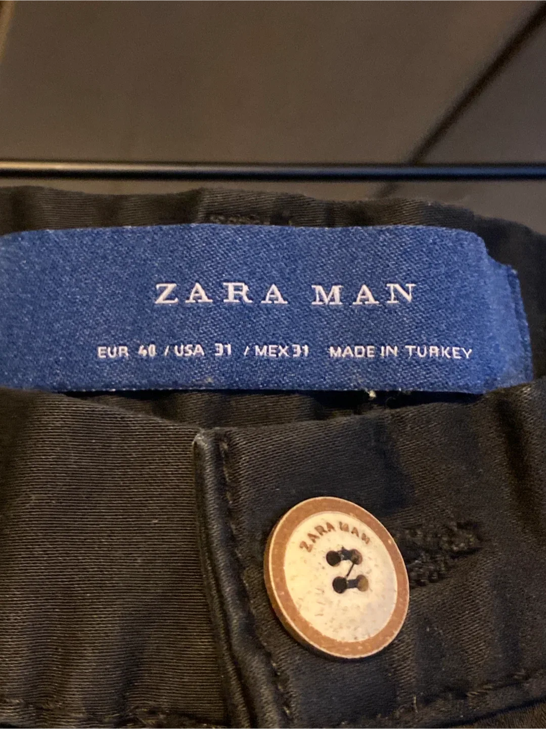 Zara Man Black Chinos, Size 31 image indicator(2)