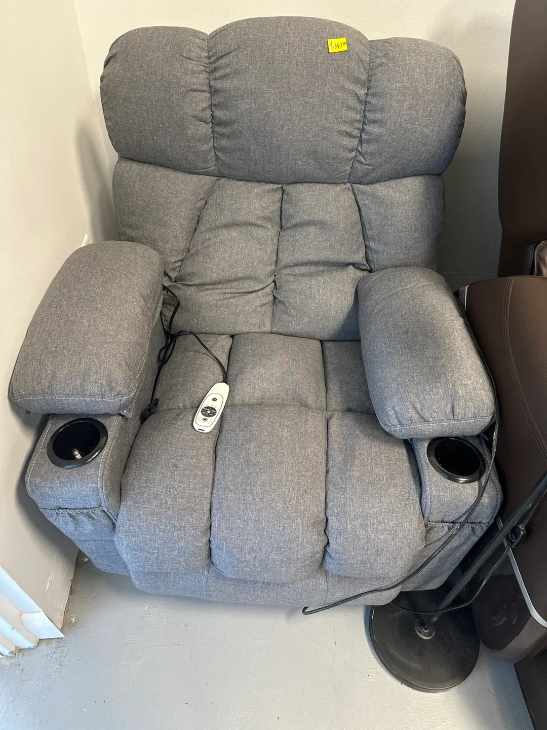 Grey Electric Massage Recliner Chair thumbnail