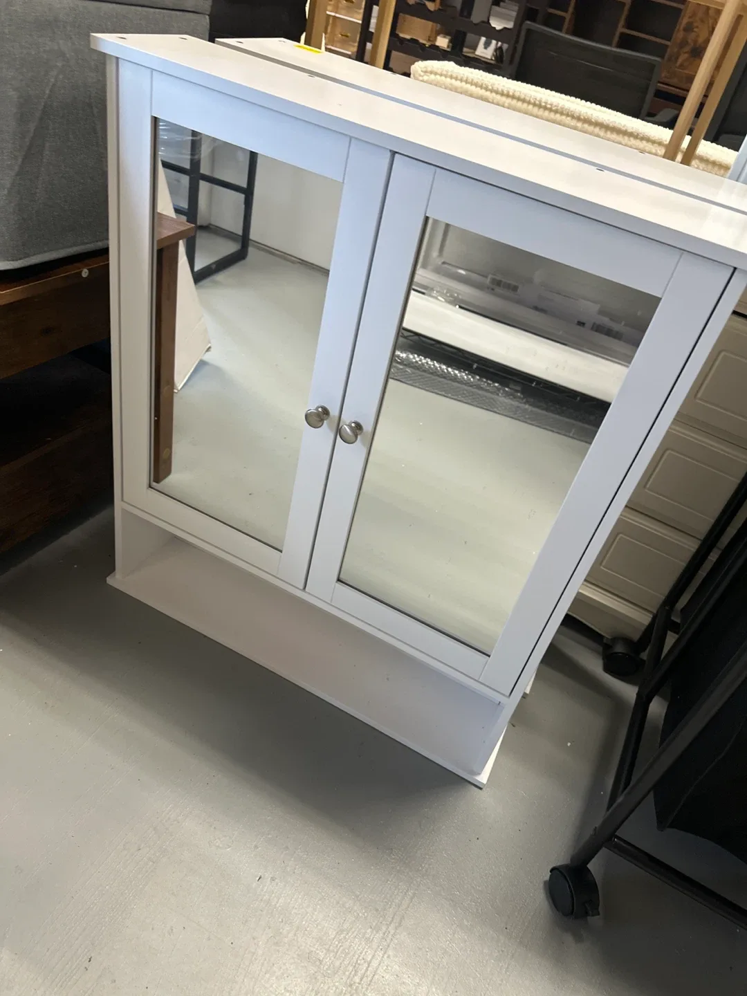 White Bathroom Mirror Cabinet thumbnail