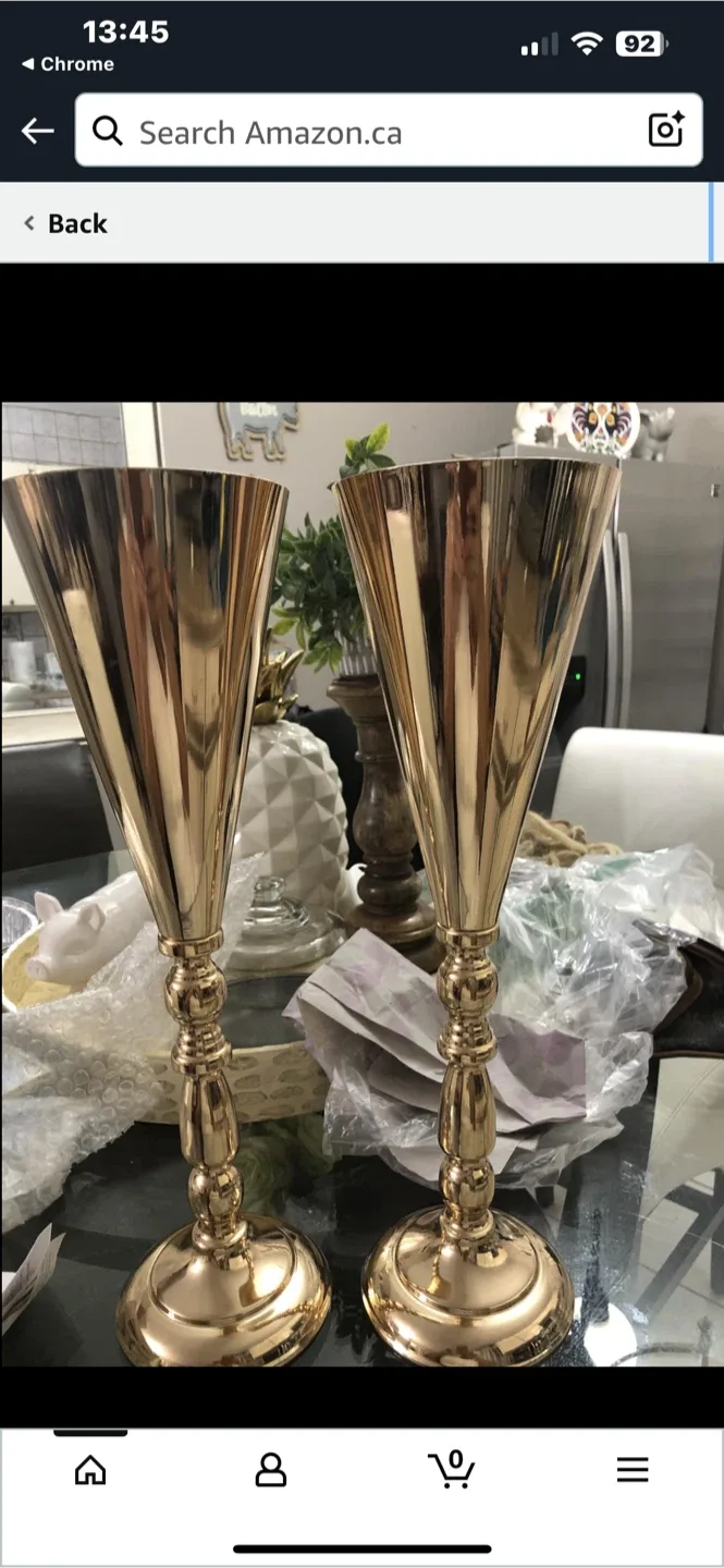 10 Pcs Metal Tabletop Flower Stand image indicator(3)