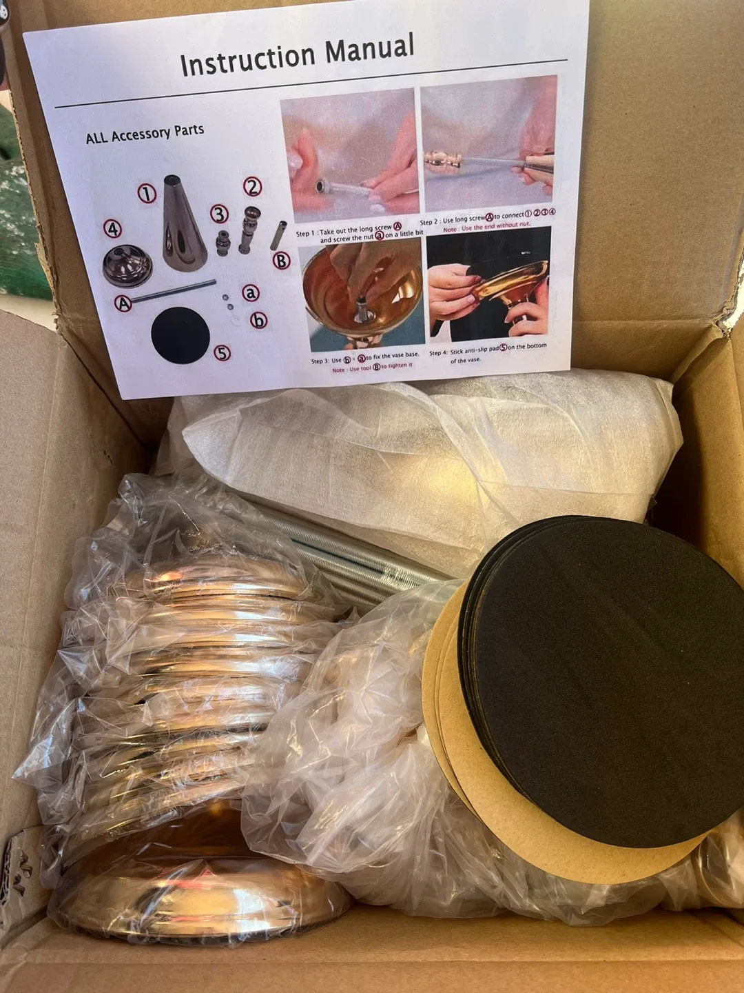 10 Pcs Metal Tabletop Flower Stand image indicator(2)