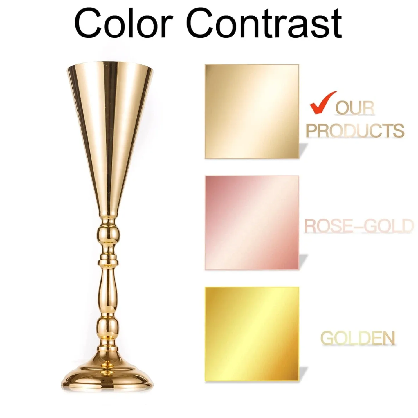 10 Pcs Metal Tabletop Flower Stand image indicator(8)