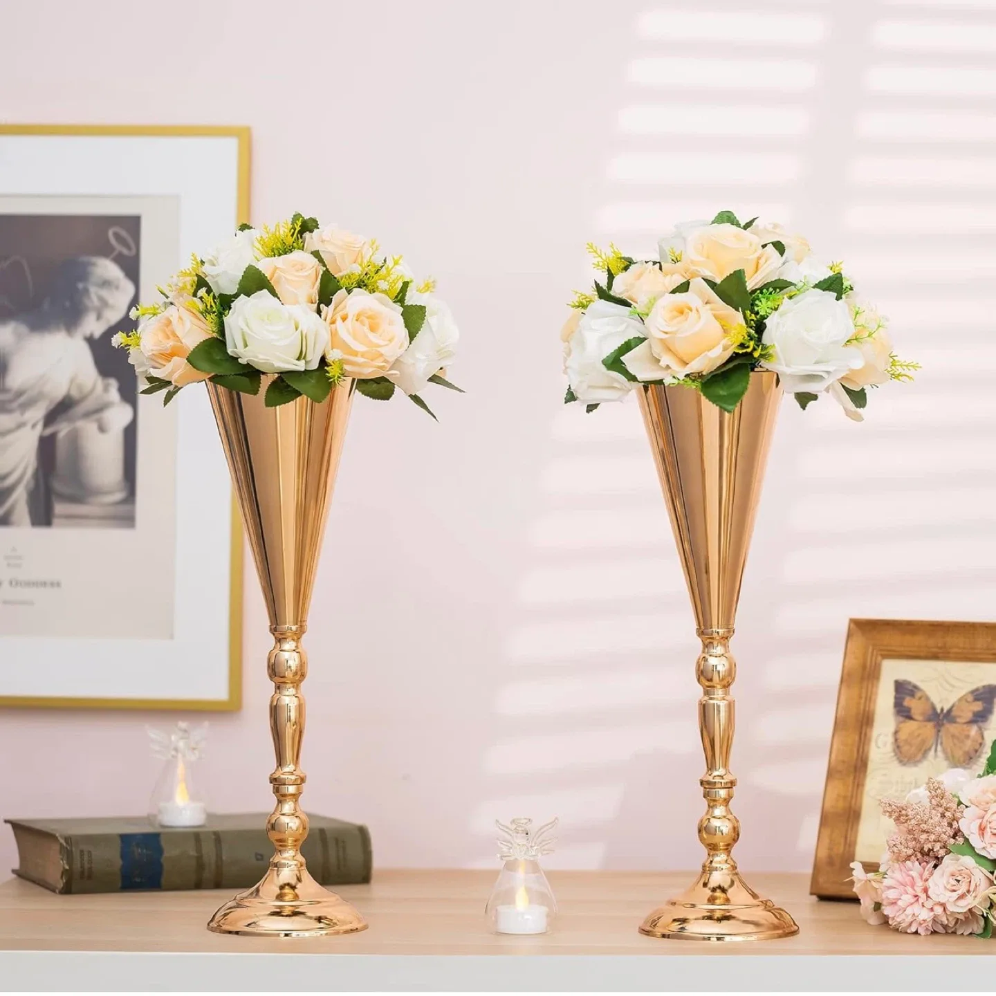 10 Pcs Metal Tabletop Flower Stand image indicator(9)