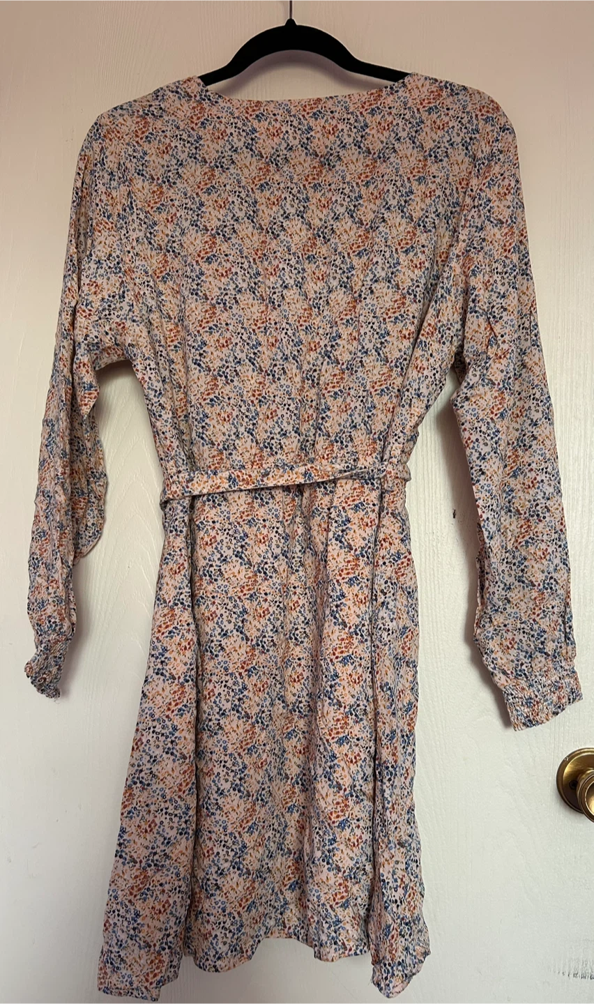 Twik Floral Print Mini Dress - Size Large - photo 5