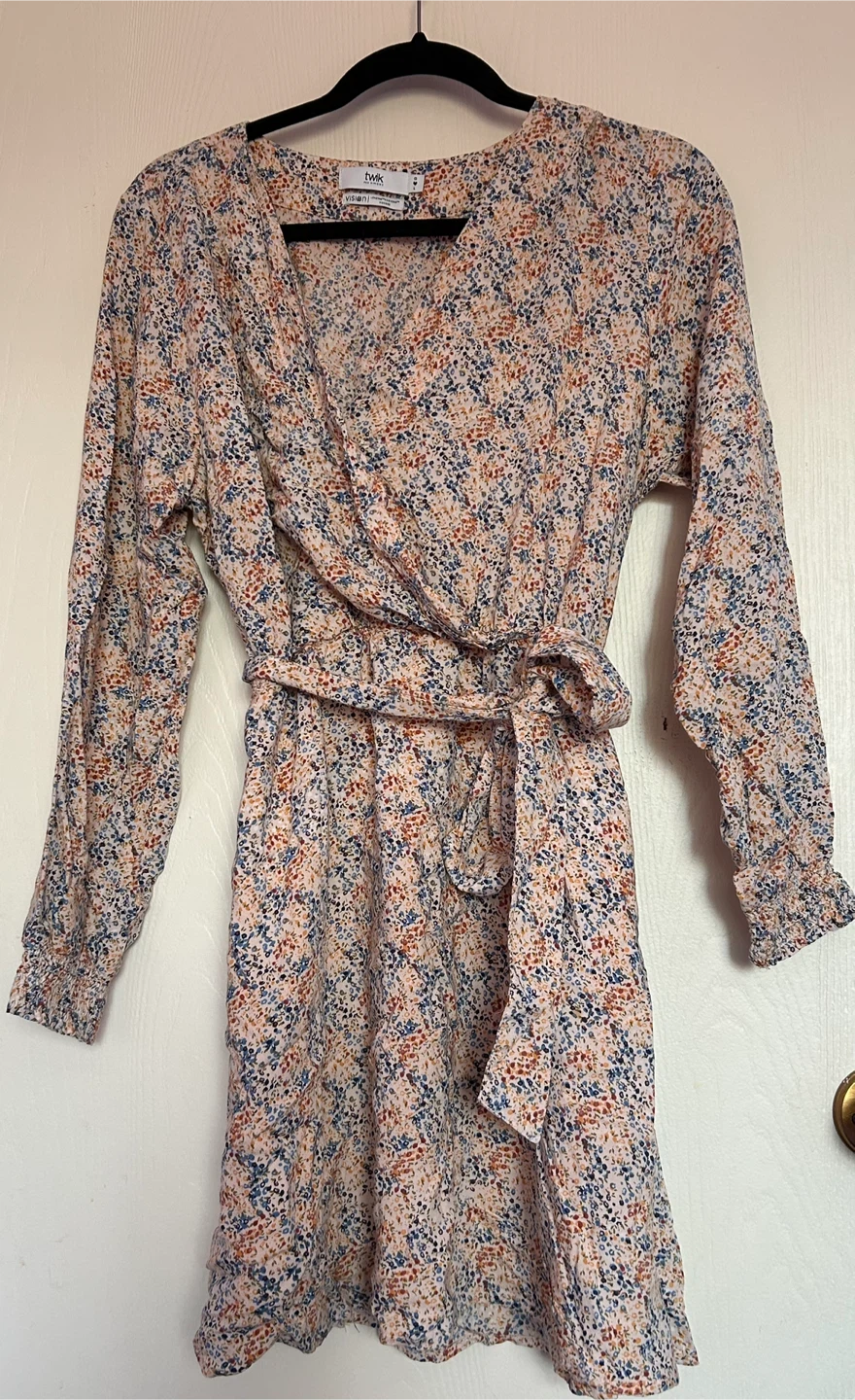 Twik Floral Print Mini Dress - Size Large - photo 4