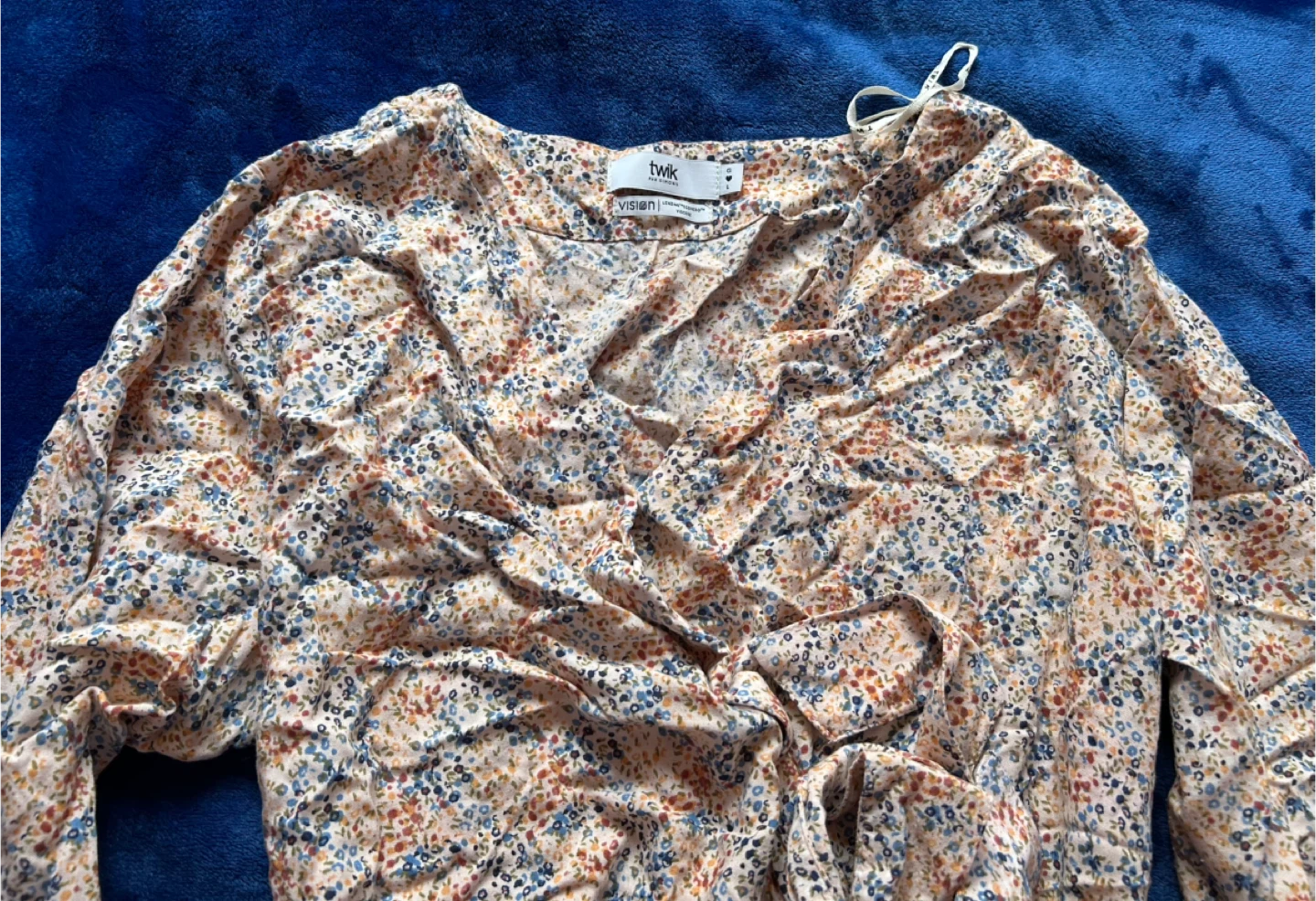 Twik Floral Print Mini Dress - Size Large - photo 2