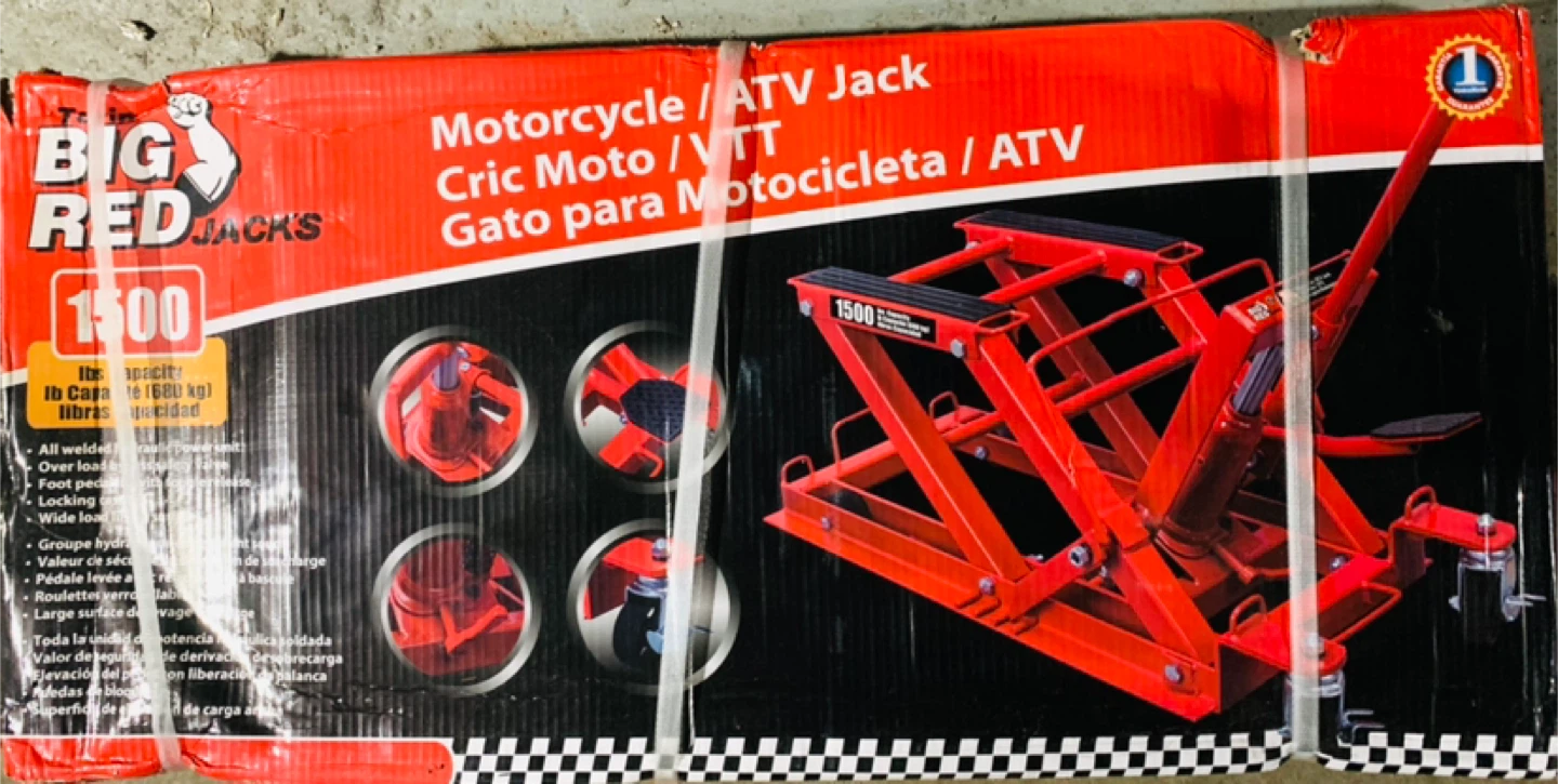 BIG RED JACKS Motorcycle/ATV Jack - 1500 lbs Capacity