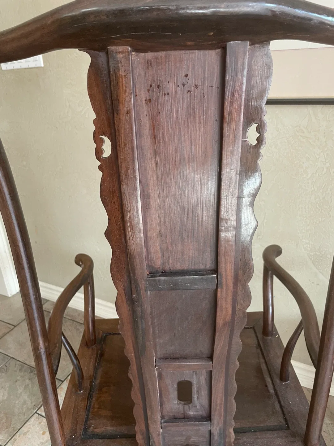 Pair of Antique Chinese Yoke Back Chairs image indicator(5)