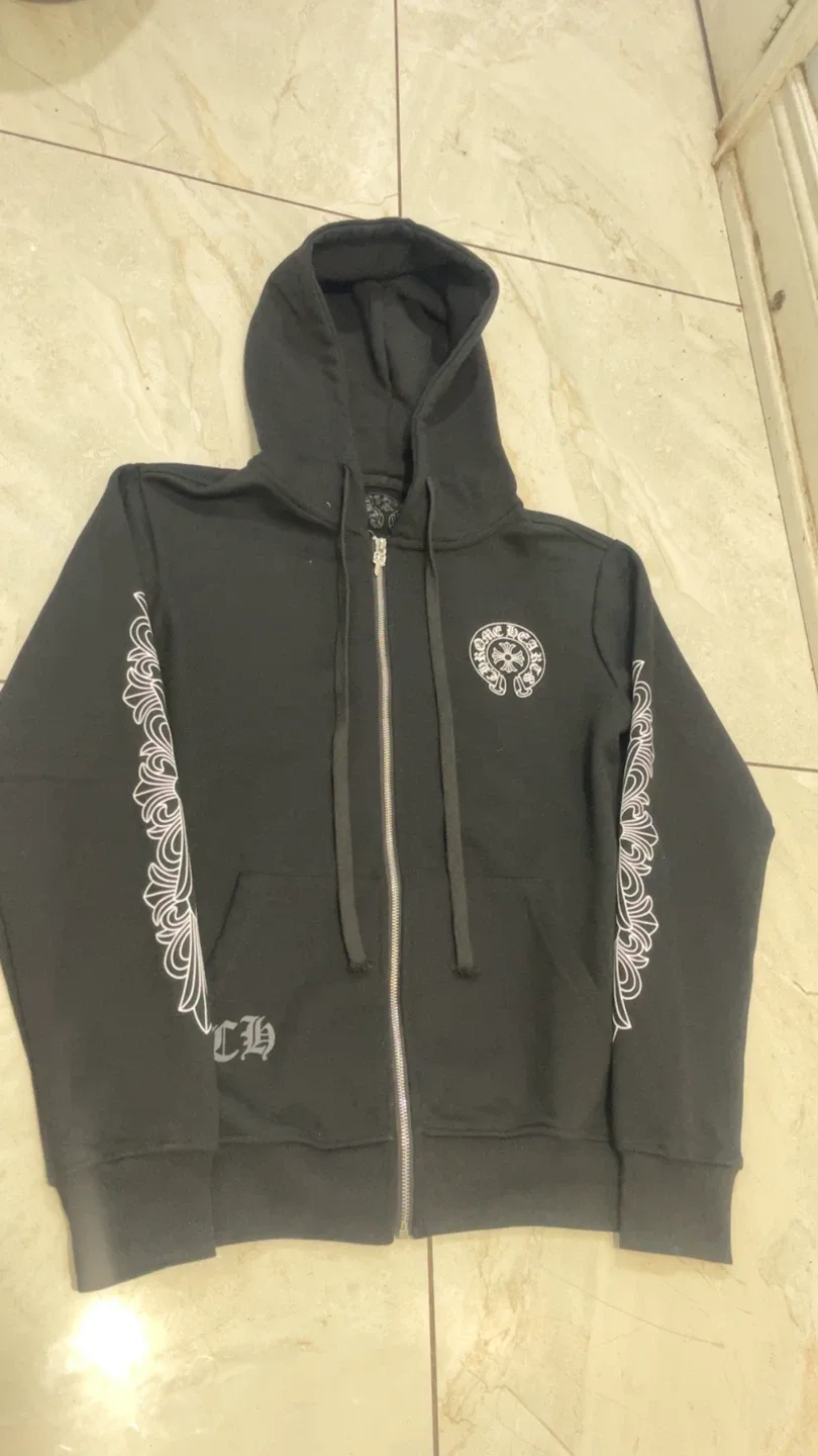 Chrome Hearts Black Zip-Up Hoodie image indicator(2)