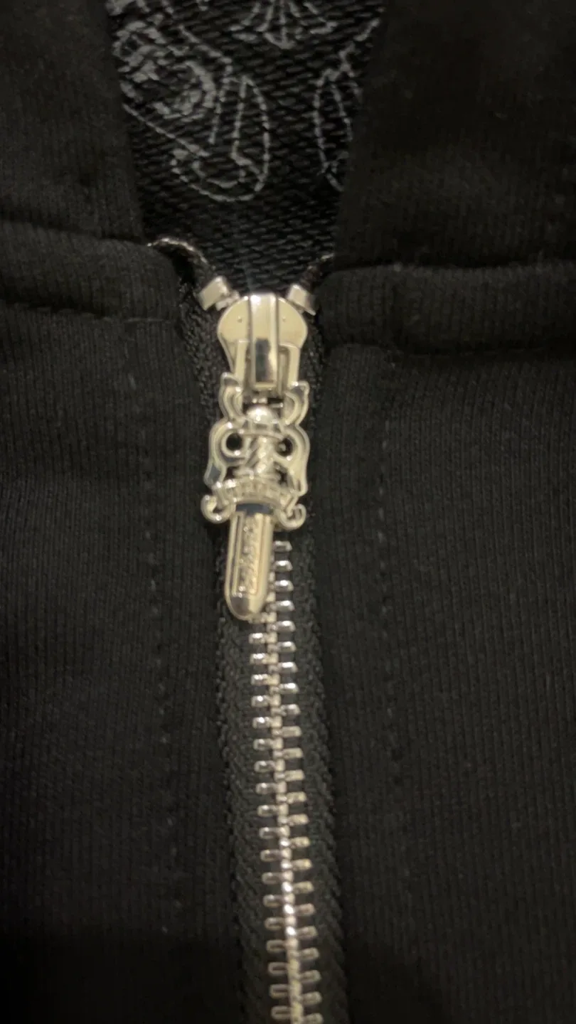 Chrome Hearts Black Zip-Up Hoodie image indicator(4)