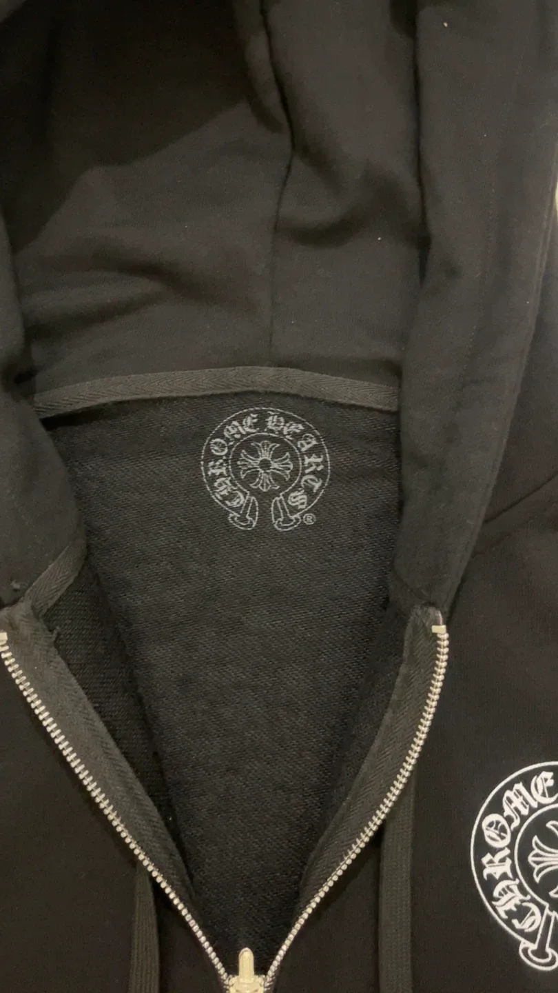 Chrome Hearts Black Zip-Up Hoodie image indicator(5)